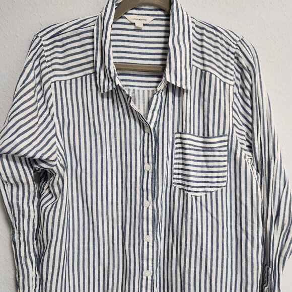 Lucky Brand Relaxed Montauk Cotton Shirt Large - Picture 1 of 6